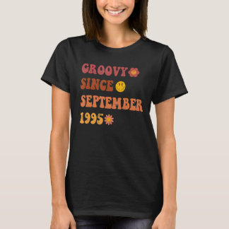 Groovy Seit September 1995 Retro Groovy 27 Jahre O T-Shirt