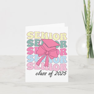 Groovy Senior Year 2025 Abschluss Senior Cl of 20 Karte