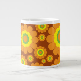 Groovy Seventies Blume Jumbo-Tasse