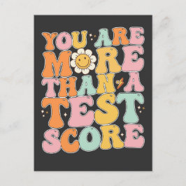 Groovy Sie sind mehr als ein Test-Score-Testtag Einladungspostkarte