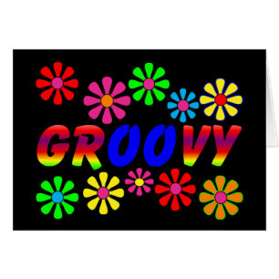 Groovy Siebzigerjahre Retro Blumen-Power-Geschenke