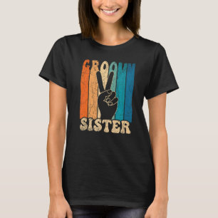 Groovy Sister 70er Ästhetische Nostalgie 1970er Ja T-Shirt