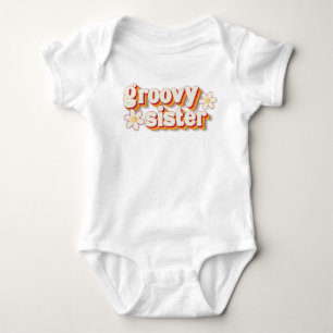 Groovy Sister Baby Bodysuit Retro Daisy Blume P Strampler