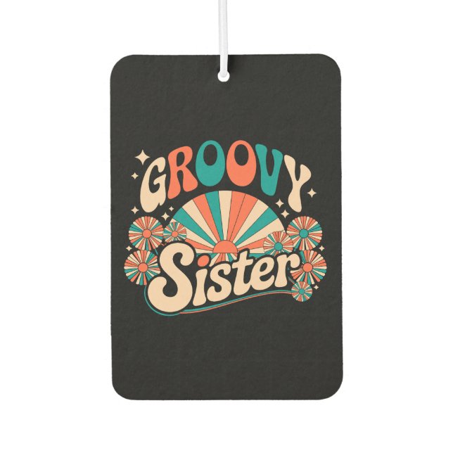 Groovy Sister Boho Vibes Autolufterfrischer (Vorderseite)