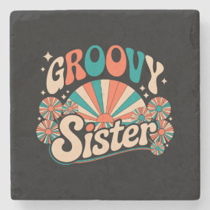 Groovy Sister Boho Vibes Steinuntersetzer