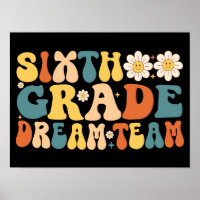Groovy Sixth Grade Dream Team zurück zur Schule