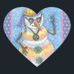 GROOVY SNOWMAN, PEACE SIGN CHRISTMAS STICKERS Hrt<br><div class="desc">DIESE WAREN DIE TAGE DES BLUME POWER,  KRAWATTE WAR IN UND DER FRIEDENSZEICHEN. HINZUFÜGEN SIE EINE KLEINE LIEBE MIT DIESEN GROOVY SNOWMAN STICKERS Sheet,  Herz,  blau/rosa Polka Dot Borders ... ...  Suchen Sie nach passenden Wrap,  Gewebpapier,  Multifunktionsleiste,  Geschenkmarken und vielem mehr. Susan Brack Design</div>