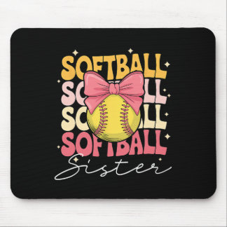 Groovy Softll Sister Coquette Bow Softll  Mousepad