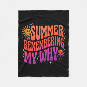 Groovy Sommer Erinnern an mein Warum 70er lächelnd Fleecedecke