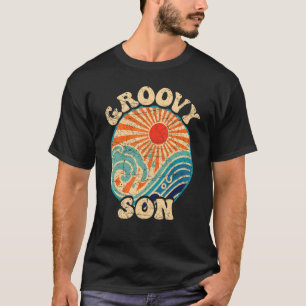 Groovy Son 70er Ästhetische Nostalgie in den 1970e T-Shirt