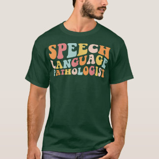 Groovy Speech Language Pathologe Leopard Rede  T-Shirt