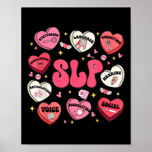 Groovy Speech Therapy Valentinstag Herzschlack Val Poster