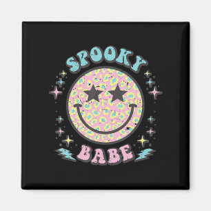 Groovy Spooky Babe Face Happy Halloween Costume Re Magnet