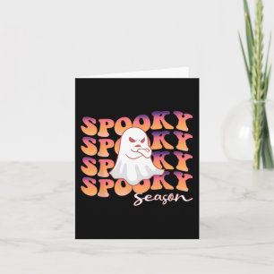 Groovy Spooky Jahreszeit etwas boomendes Halloween Karte