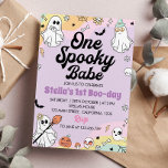 Groovy Spooky One Ghost 1. Geburtstag Einladung<br><div class="desc">Unser Geist-Geburtstagsempfang ist der ideale Weg, um Freunde und Familie zu Ihrem Party einzuladen. Das Design bietet ein Aquarellmotiv mit viel Platz für alle wichtigen Details wie Datum, Uhrzeit und Position des Party. Ideal für jedes Alter, Geschlecht und Thema des Party, es wird sicher sein, Ihre Gäste zu beeindrucken und...</div>