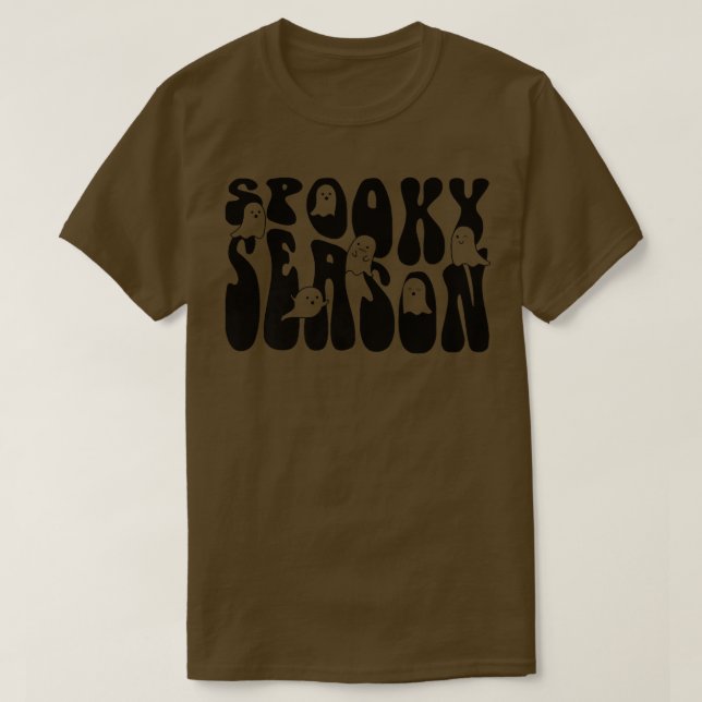 Groovy Spooky Season Boo Ghost Spooky Vibes Hallow T-Shirt (Design vorne)