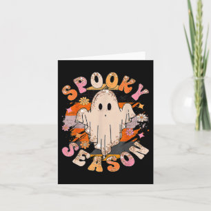Groovy Spooky Season Ghost Halloween Karte