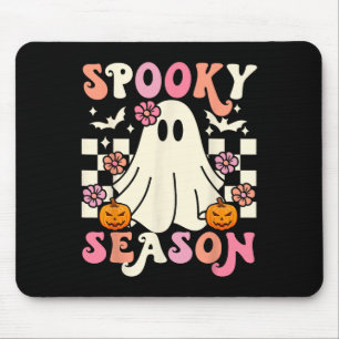 Groovy Spooky Season Niedlich Ghost Pumpkin Hallow Mousepad