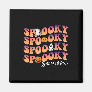 Groovy Spooky Season niedlich Pumpkin Halloween Magnet