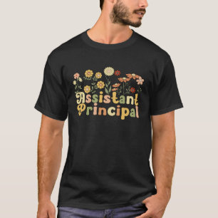 Groovy stellvertretender Schulleiter Flowers stell T-Shirt