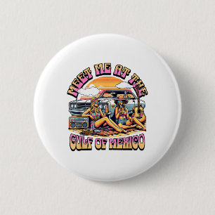 Groovy Summer Golf von Mexiko Forever Beach Golfo Button