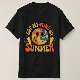 Groovy Summer Vibes Smiley T-Shirt