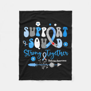 Groovy Support Squad Band T1d Diabetes-Bewusstsein Fleecedecke