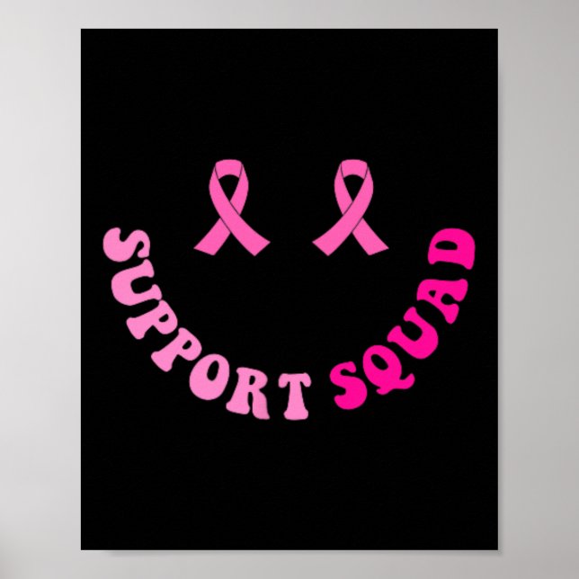 Groovy Support Squad Brustkrebs Bewusstsein 2 Kind Poster (Vorne)