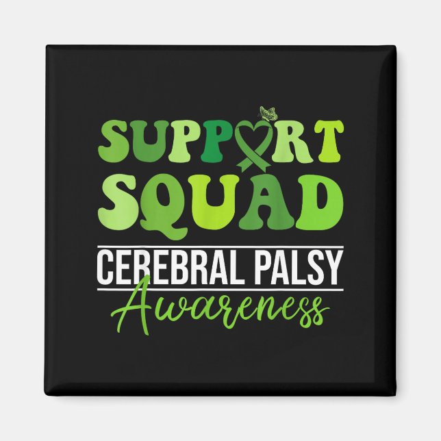 Groovy Support-Squad CP-Bewusstseinsmonat-Unterstü Magnet (Vorne)
