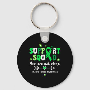 Groovy Support Squad Green Ribbon Mental Health Aw Schlüsselanhänger