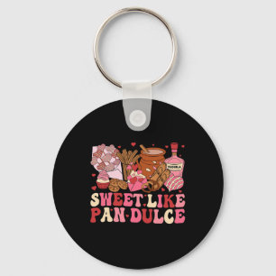 Groovy süß wie Pan Dulce mexikanischer Valentinsta Schlüsselanhänger