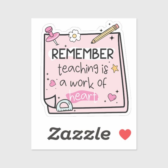 Groovy Teacher Quote Erinnerungen Stickers Aufkleber (Blatt)