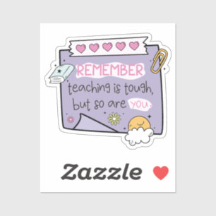 Groovy Teacher Quote Erinnerungen Stickers Aufkleber