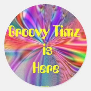GROOVY TIMZ STICKERS - PSYCHEDELISCHES ARTWORT - F