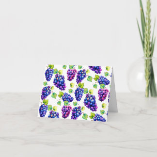 Groovy Trauben Aquarellfrucht Einladung