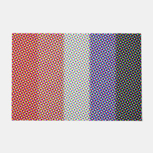 Groovy Trippy Abstract Cupioromantische Pride-Flag Fußmatte