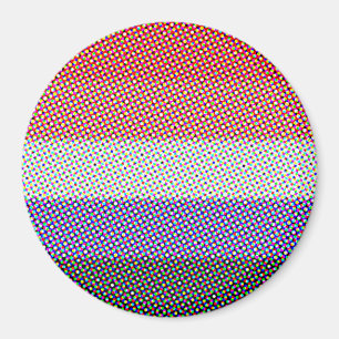 Groovy Trippy Abstract Cupioromantische Pride-Flag Magnet