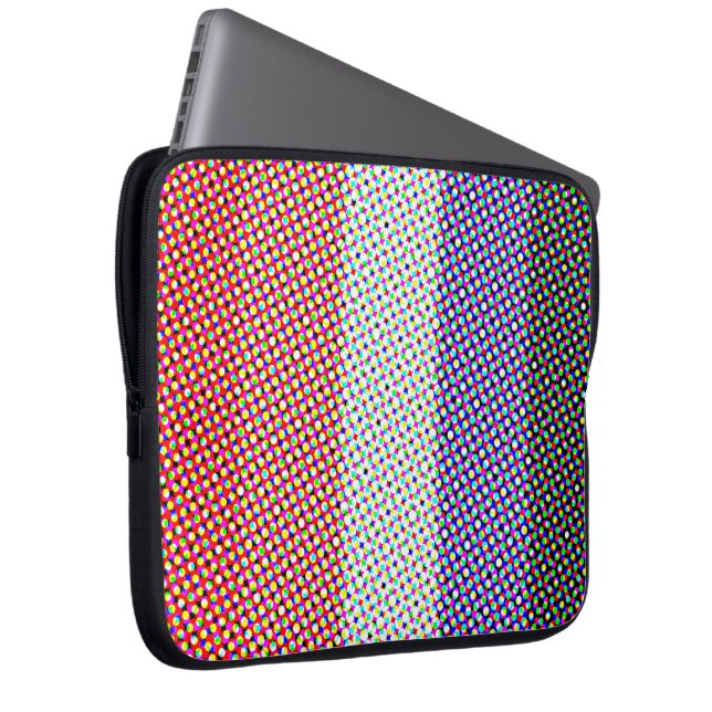 Groovy Trippy Abstrakte Cupioromantic Pride Flag Laptopschutzhülle (Vorne Rechts)
