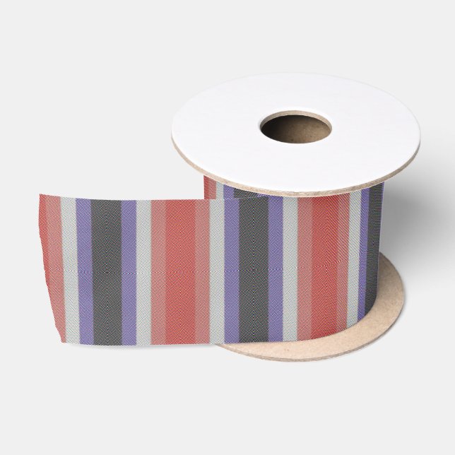 Groovy Trippy Abstrakte Cupioromantic Pride Flag Satinband (Spule)