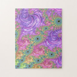 Groovy Trippy Boho Jewel Tone Rainbow Fraktal