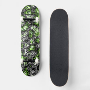 Groovy Trippy Grungy Funky Abstrakt Agender Pride Skateboard