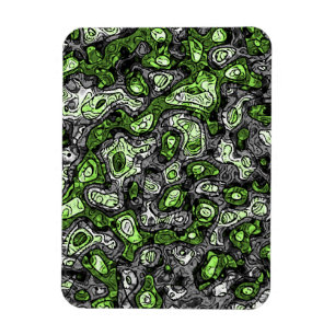 Groovy Trippy Grungy Funky Abstrakte Agender Pride Magnet