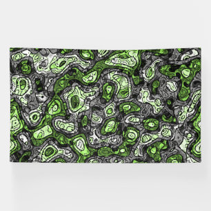 Groovy Trippy Grungy Funky Abstrakte Agender-Stolz Banner
