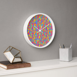 Groovy Trippy Squiggly Quirky pansexuelle Pride Uhr