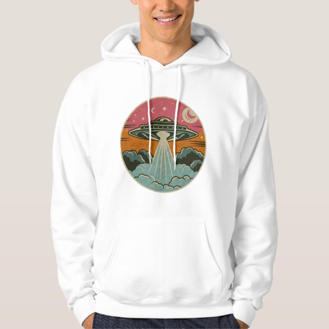 Groovy Ufo Beam Hoodie (Vorderseite)