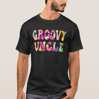 Groovy Uncle Gefärbte Krawatte Vibes Peace Hippie T-Shirt