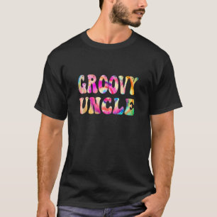 Groovy Uncle Gefärbte Krawatte Vibes Peace Hippie  T-Shirt
