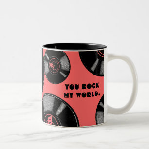 Groovy Valentine-Tasse Zweifarbige Tasse