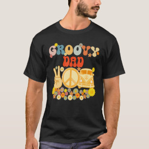 Groovy Vater Retro Matching Family Baby Dusche Fau T-Shirt