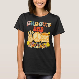 Groovy Vater Retro Matching Family Baby Dusche Fau T-Shirt